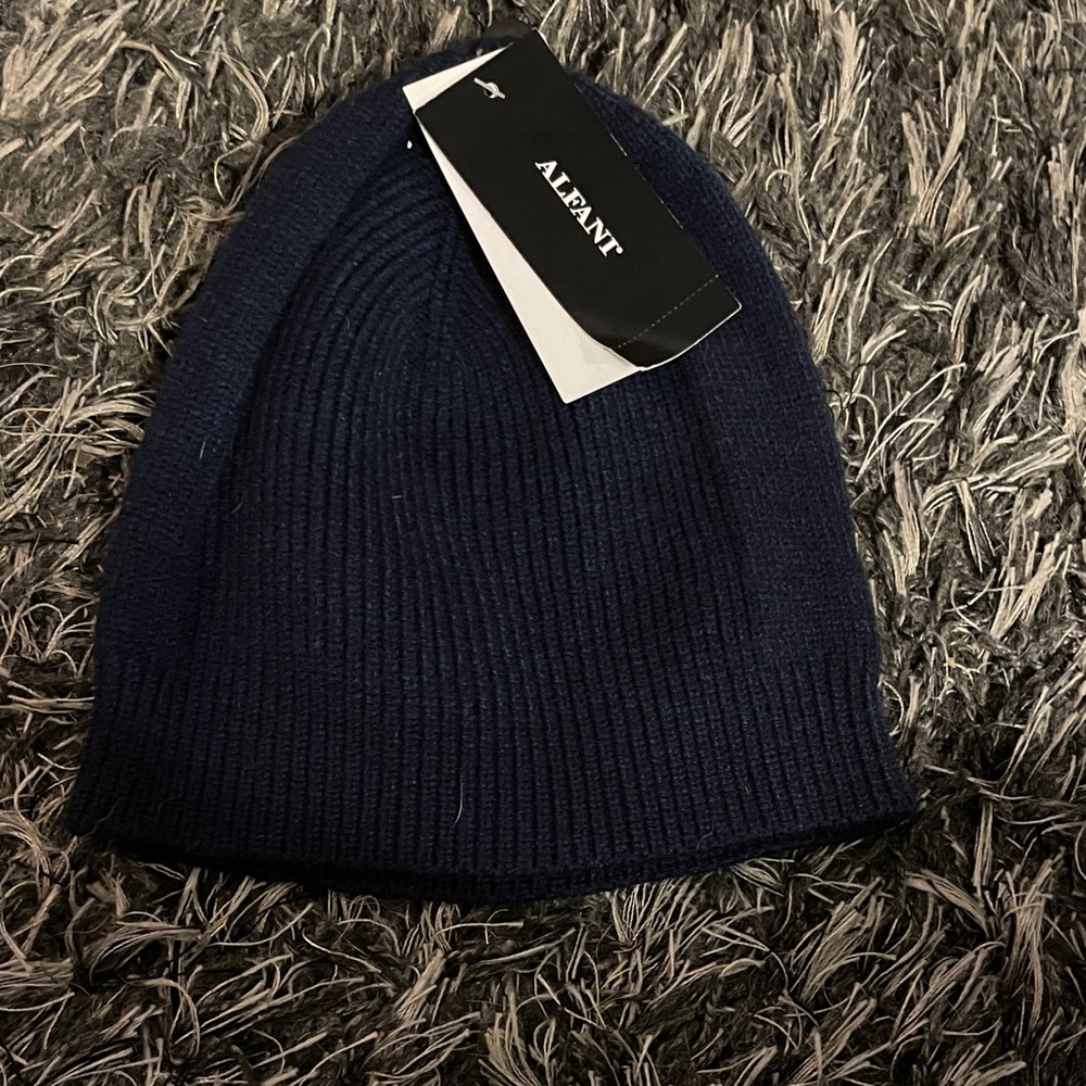 Alfani Dark Blue Knit Hat - Picture 1 of 3